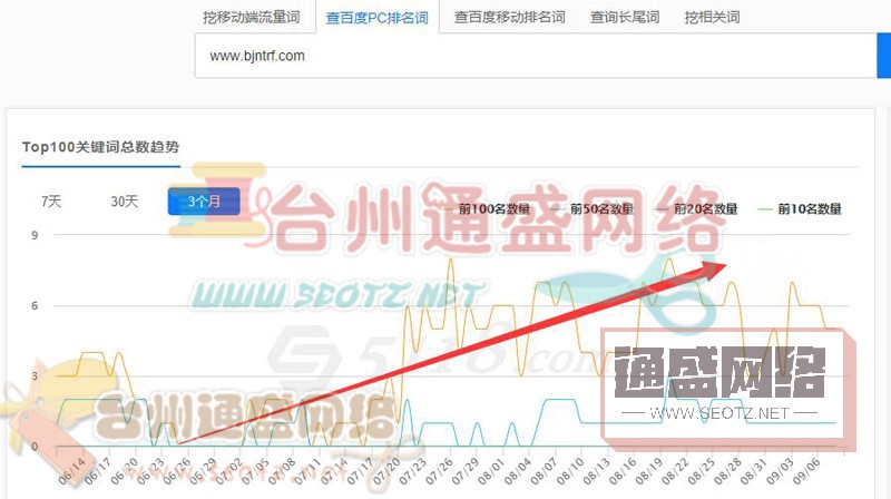 网站优化效果